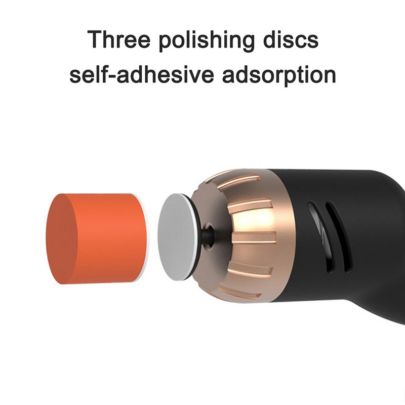 9PCS Stroj za poliranje automobila Mini električni alat za uklanjanje ogrebotina za dubinsko staklo
