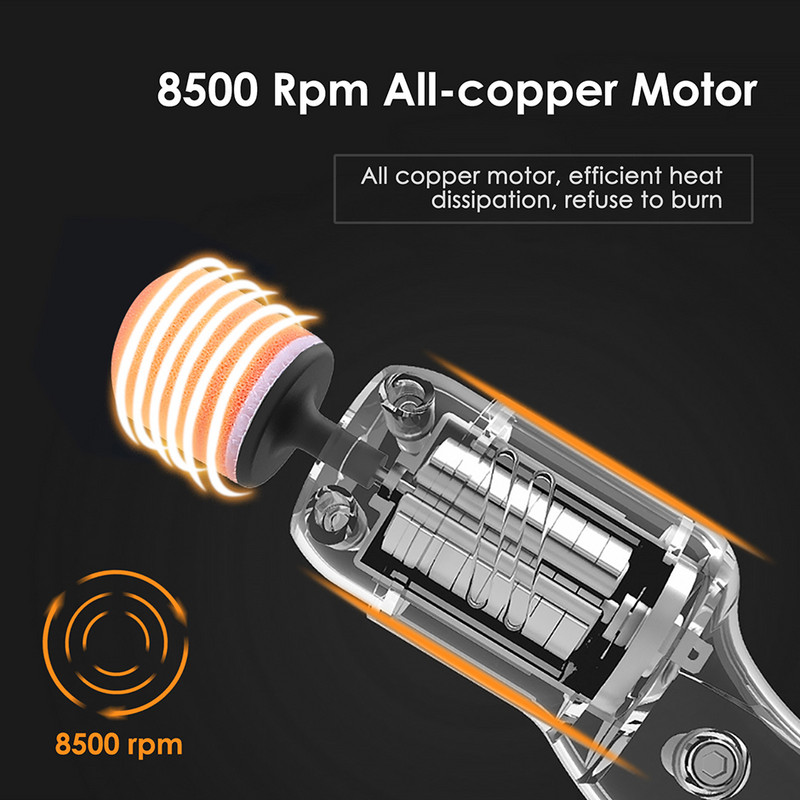 9PCS Stroj za poliranje automobila Mini električni alat za uklanjanje ogrebotina za dubinsko staklo