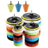 3 5 6 7 inch Burete de lustruit pentru mașină Tampoane de ceară Kit de lustruit pentru barcă Auto Lustruit Tampon de foraj Lustruirea roților Îndepărtează zgârieturile