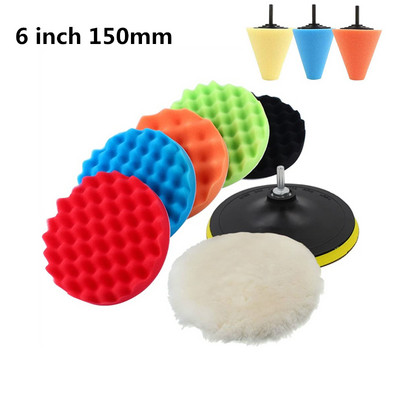 3 5 6 7 inch Burete de lustruit pentru mașină Tampoane de ceară Kit de lustruit pentru barcă Auto Lustruit Tampon de foraj Lustruirea roților Îndepărtează zgârieturile