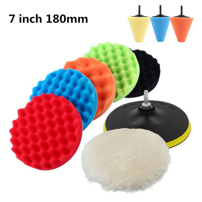 3 5 6 7 inch Burete de lustruit pentru mașină Tampoane de ceară Kit de lustruit pentru barcă Auto Lustruit Tampon de foraj Lustruirea roților Îndepărtează zgârieturile