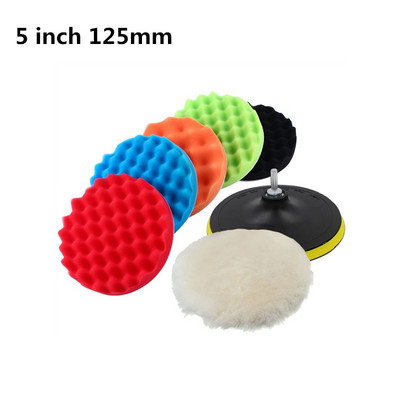 3 5 6 7 inch Burete de lustruit pentru mașină Tampoane de ceară Kit de lustruit pentru barcă Auto Lustruit Tampon de foraj Lustruirea roților Îndepărtează zgârieturile