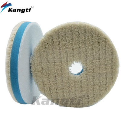 Μάλλινο μαξιλαράκι στίλβωσης 5/6/7 ιντσών για γυαλιστικό αυτοκινήτου Αποτρίχωση με κερί Τρίψιμο Τροχού από αφρό μαλλί Ιαπωνίας, Auto Polish Car