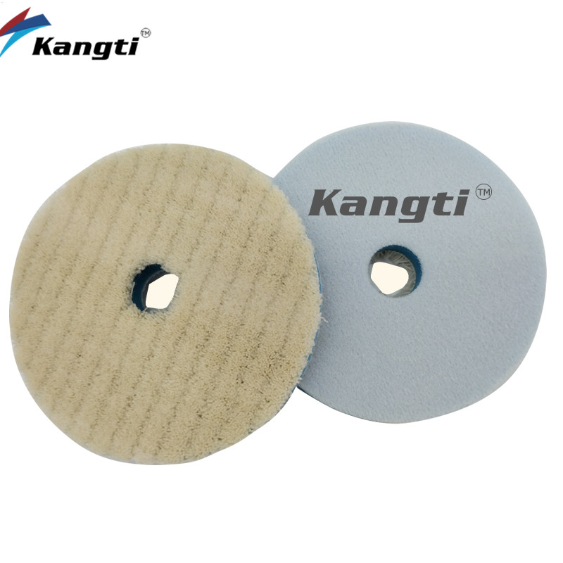 Μάλλινο μαξιλαράκι στίλβωσης 5/6/7 ιντσών για γυαλιστικό αυτοκινήτου Αποτρίχωση με κερί Τρίψιμο Τροχού από αφρό μαλλί Ιαπωνίας, Auto Polish Car