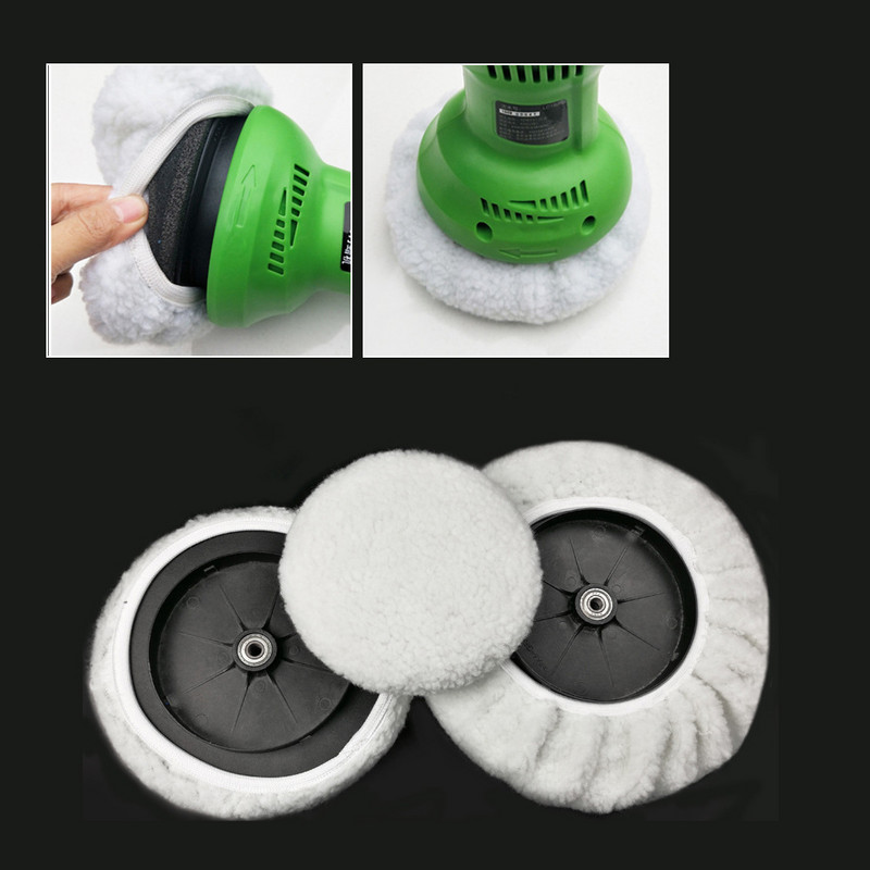 Κάλυμμα μαλακό μαλλί για 5-6" 7-8" 9-10 ιντσών Φροντίδα βαφής σκάφους Στιλβωτικό Τρυπάνι Γυαλίσματος Τροχού που αφαιρεί τις γρατσουνιές