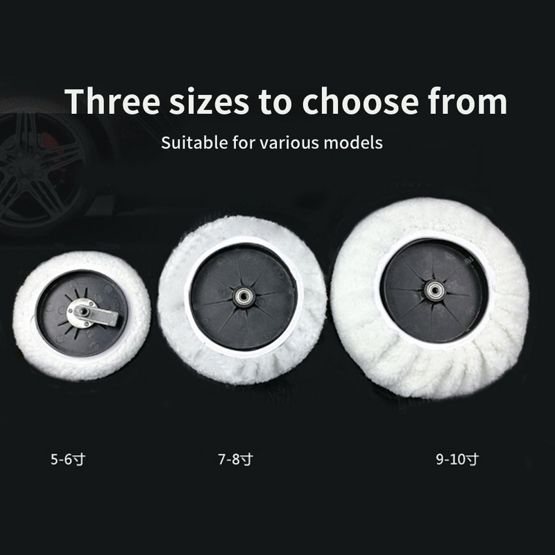 Κάλυμμα μαλακό μαλλί για 5-6" 7-8" 9-10 ιντσών Φροντίδα βαφής σκάφους Στιλβωτικό Τρυπάνι Γυαλίσματος Τροχού που αφαιρεί τις γρατσουνιές