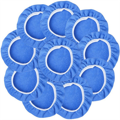 10/14 buc. Capote de lustruit din microfibră moale pentru mașină, albastru, capac pentru tampon de lustruit pentru mașină (5 până la 6 inci)