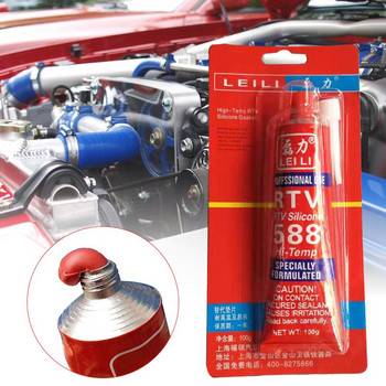 Ισχυρή κόλλα αυτοκινήτου και μοτοσυκλέτας Σφραγιστικό υψηλής θερμοκρασίας RTV Κόκκινη κόλλα στερέωσης για επισκευή στεγανοποίησης κενού κινητήρα αυτοκινήτου