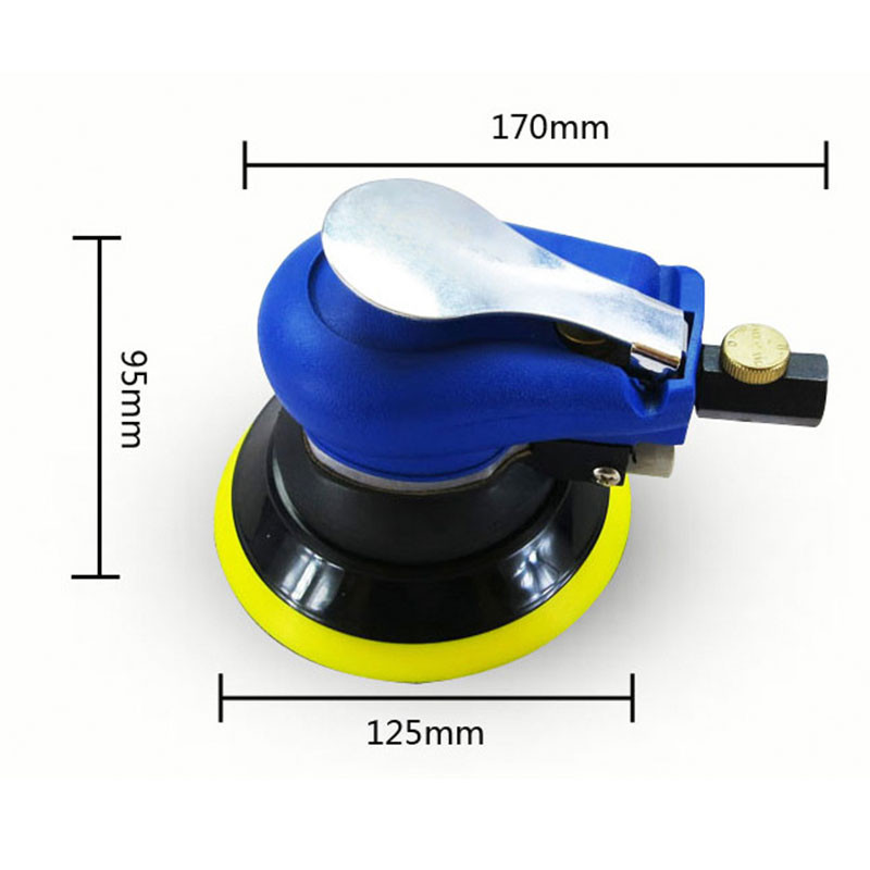 ATPRO 5 inča samousisavajuće pneumatske brusilice 125 mm pneumatska brusilica Zračna ekscentrična orbitalna brusilica Zračni alati za automobile