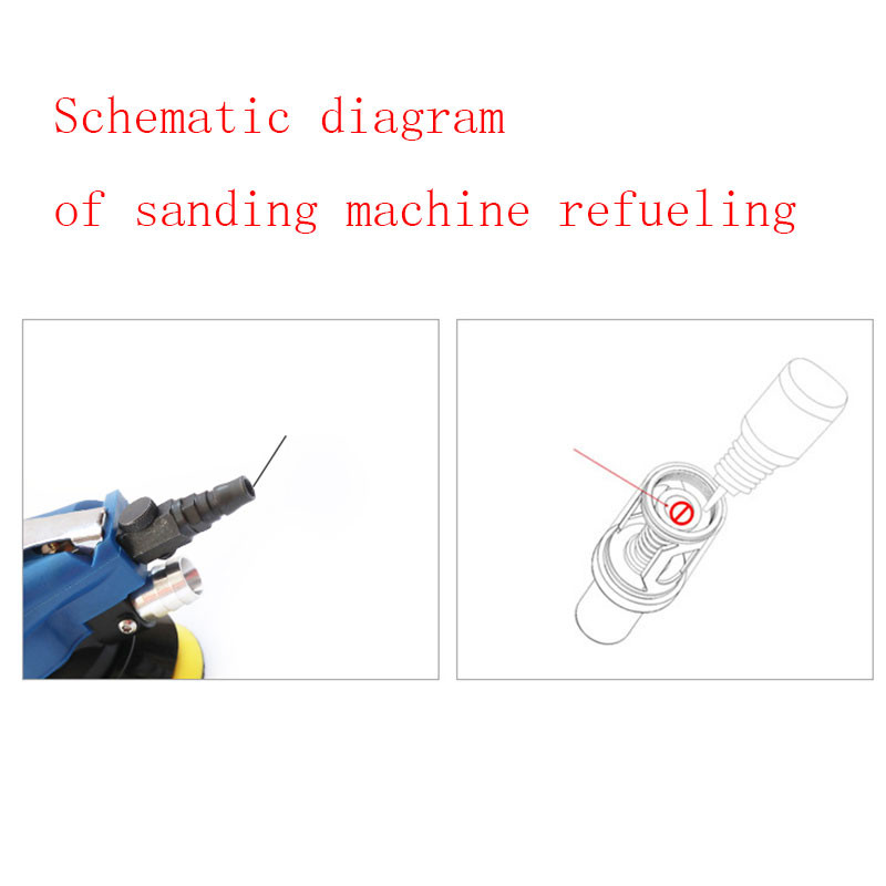 ATPRO 5 inča samousisavajuće pneumatske brusilice 125 mm pneumatska brusilica Zračna ekscentrična orbitalna brusilica Zračni alati za automobile