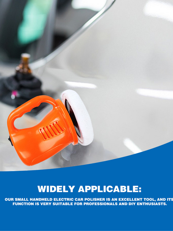 Lustruit auto ușoară și portabilă 12V Curățător universal pentru mașini Mașină de epilat cu ceară pentru înfrumusețare și întreținere auto clasică