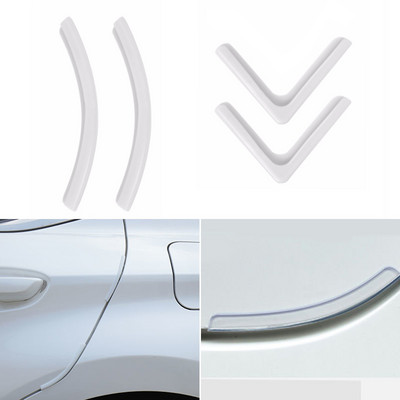 4 tk silikoonist auto ukse nurga kate kaitseraua krahhi kriimustuskaitse kriimustusvastane kaitse automaatne kokkupõrkevastane vormimiskaitse
