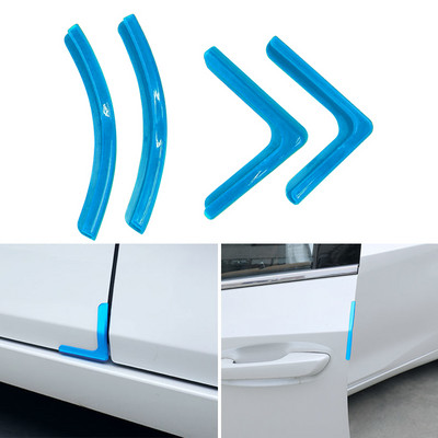 4 tk silikoonist auto ukse nurga kate kaitseraua krahhi kriimustuskaitse kriimustusvastane kaitse automaatne kokkupõrkevastane vormimiskaitse