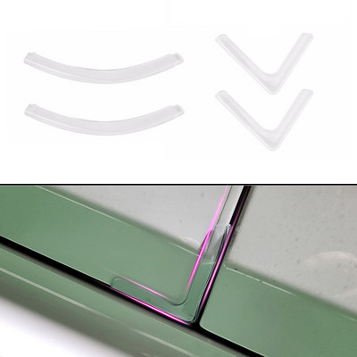 4 tk silikoonist auto ukse nurga kate kaitseraua krahhi kriimustuskaitse kriimustusvastane kaitse automaatne kokkupõrkevastane vormimiskaitse