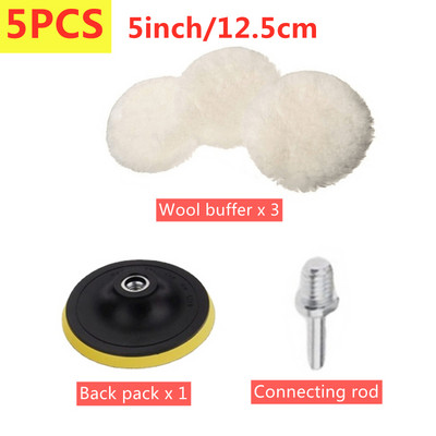 5 tk 3/4/5/6/7 tolline poleerimiskomplekt poleerimislapp Autovahatamine käsn ketas villarataste auto värvihooldus poleerimispadjad auto vidin