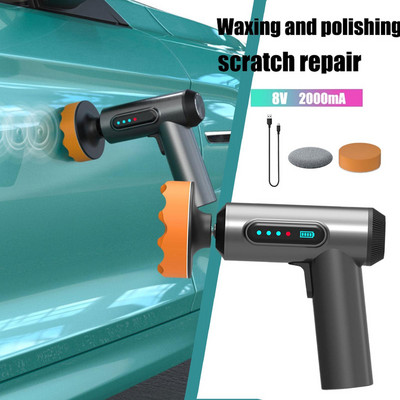 Car Polisher Machine Wireless Electric Polishing Wax Tool Adjustable Speed Household Car Digital Display Sealing Waxing Machine