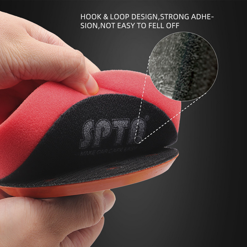 SPTA 6 bucăți de lustruit auto 3/5/6 inch tampon de lustruit din microfibră tampon de lustruit cu ceară de etanșare pentru șlefuitor auto DA/RO îndepărtarea tamponului de ceară