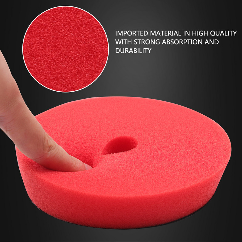 SPTA 6 bucăți de lustruit auto 3/5/6 inch tampon de lustruit din microfibră tampon de lustruit cu ceară de etanșare pentru șlefuitor auto DA/RO îndepărtarea tamponului de ceară
