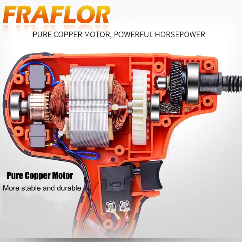 Slefuitor de mașină electric, cu 6 viteze, 800 W, 900-3500 rpm, mașină de lustruit mobilă, cu ceară, cu viteză reglabilă, instrument de lustruit înclinat cu burete