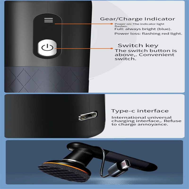 Polizor electric fără fir pentru automobile Mașină de lustruit cu ceară pentru mașină Reîncărcabilă pentru mașină de lustruit mașină de șlefuit Instrument electric pentru reparații