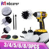 Elektriline puurharja komplekt Universaalne puhastusvahend autorehvide puhastustööriistad köögi jaoks vannitoa plaatide ümmargused plastikust puhastusharjad