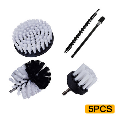 Elektriline puurharja komplekt Universaalne puhastusvahend autorehvide puhastustööriistad köögi jaoks vannitoa plaatide ümmargused plastikust puhastusharjad