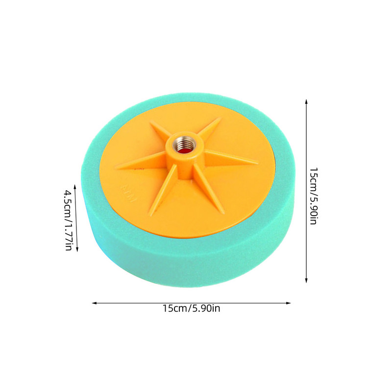 Lihvimiskettad 6-tolline SPTA kärgstruktuuri käsnratta ketas kiirvahetus, pehme vaht poleerimine vahatav puhverpadi auto puhvri jaoks