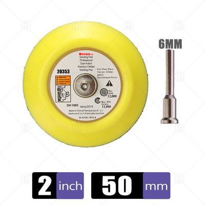 2 3 4 5 6 7-tolline konksu ja silmuse tugipadjaplaat Isekleepuv M10 / M14 keermega ketas lihvimiseks puhverdamiseks poleerimiseks