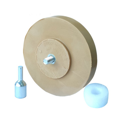 Goma de șters din cauciuc pentru roată cu adaptor de foraj Roată de lustruit 1/4" Decalcomania pentru autocolante Autocolante de vinil Lustruire rapidă