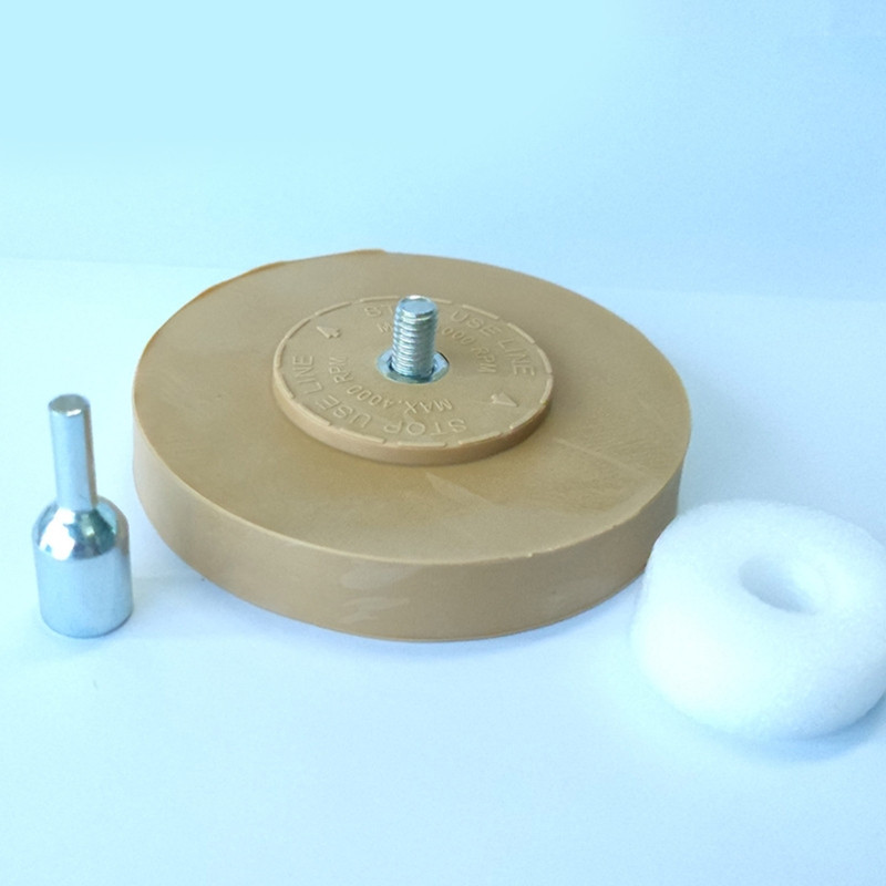 Goma de șters din cauciuc pentru roată cu adaptor de foraj Roată de lustruit 1/4" Decalcomania pentru autocolante Autocolante de vinil Lustruire rapidă