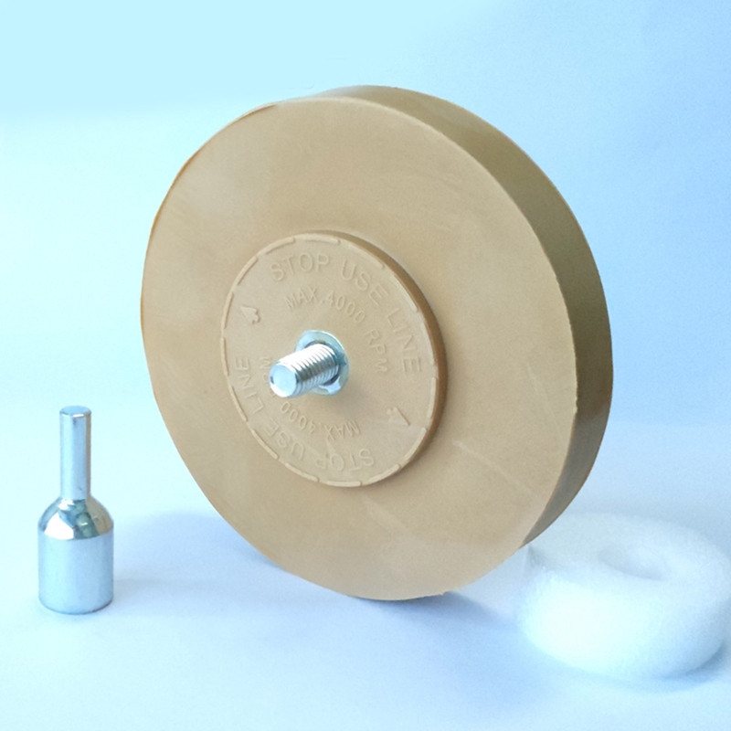 Goma de șters din cauciuc pentru roată cu adaptor de foraj Roată de lustruit 1/4" Decalcomania pentru autocolante Autocolante de vinil Lustruire rapidă