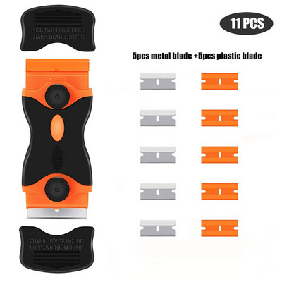 Kahepoolne kaabits plastikust käepideme teraga, kaasaskantav ja vahetatav multifunktsionaalne kahepoolne kaabits