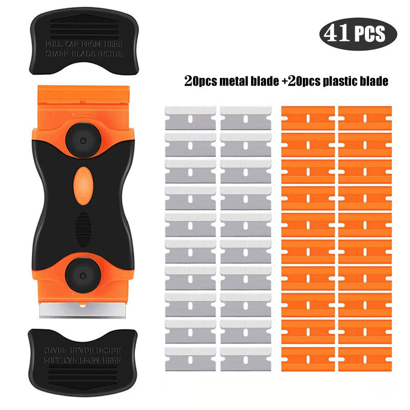 Kahepoolne kaabits plastikust käepideme teraga, kaasaskantav ja vahetatav multifunktsionaalne kahepoolne kaabits