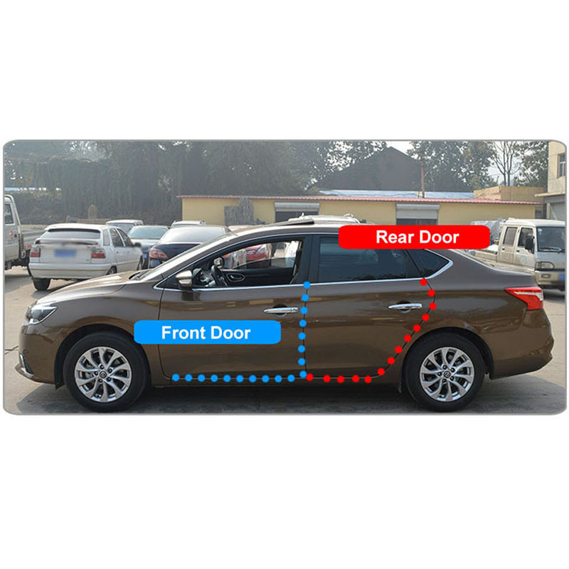 1 par ažuriranja automobila Bešavne integrirane brtvene trake za prednja stražnja vrata Obrub Zapečaćene letvice Zvučno izolirane Otporne na prašinu