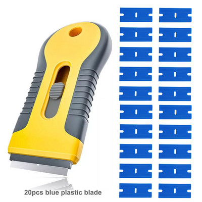 10/20 buc Lame de ras Nuanță Wrap Lipici Dispozitiv de îndepărtare a racletei Curățător din sticlă ceramică pentru geamuri de mașină Viny Film Autocolant Curățare racletă de ras
