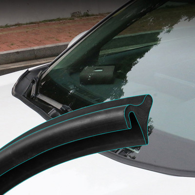 180 см направляваща лента за предното стъкло на автомобила за предния капак Водач за вятъра Облицовка на автомобила Универсална гумена лента Спойлер на автомобила Автомобилни аксесоари