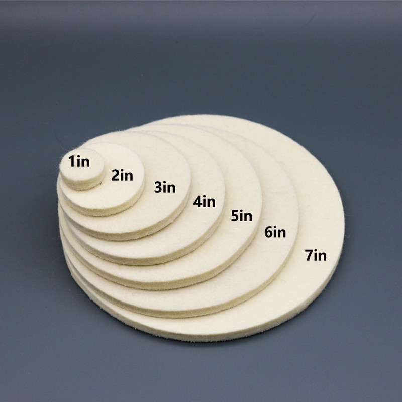 Γυάλισμα μαλλί τσόχας Γυάλισμα τροχού Δίσκος αποτρίχωσης για γυαλί αυτοκινήτου Care Auto Paint Pads Polisher Care 1/2/3/4/5/6/7 In