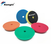 Disc de lustruit pentru mașină de 5/6 inci, Germania, spumă pentru epilare cu ceară, tampon de lustruit, tampon de lustruit pentru îngrijirea mașinii, seturi de lustruit pentru reparații, cu model în carouri.