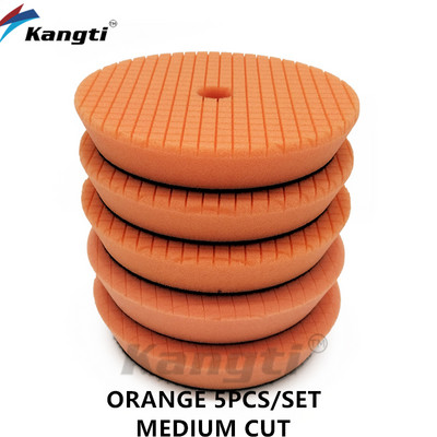 Disc de lustruit pentru mașină de 5/6 inci, Germania, spumă pentru epilare cu ceară, tampon de lustruit, tampon de lustruit pentru îngrijirea mașinii, seturi de lustruit pentru reparații, cu model în carouri.