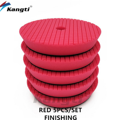 Disc de lustruit pentru mașină de 5/6 inci, Germania, spumă pentru epilare cu ceară, tampon de lustruit, tampon de lustruit pentru îngrijirea mașinii, seturi de lustruit pentru reparații, cu model în carouri.