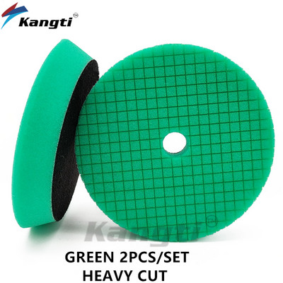 Disc de lustruit pentru mașină de 5/6 inci, Germania, spumă pentru epilare cu ceară, tampon de lustruit, tampon de lustruit pentru îngrijirea mașinii, seturi de lustruit pentru reparații, cu model în carouri.