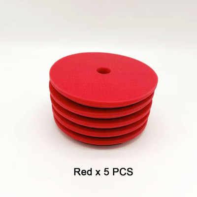 HUTU 5 ιντσών Buffing Pad Auto Car Polishing Wheel Kit Buffer Στίλβωση αυτοκινήτου Λεπτά επίπεδα στιλβωτικά μαξιλάρια αφρού για στιλβωτικό DA/RO