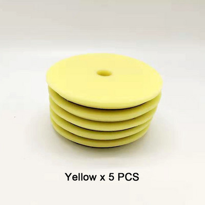 HUTU 5 ιντσών Buffing Pad Auto Car Polishing Wheel Kit Buffer Στίλβωση αυτοκινήτου Λεπτά επίπεδα στιλβωτικά μαξιλάρια αφρού για στιλβωτικό DA/RO