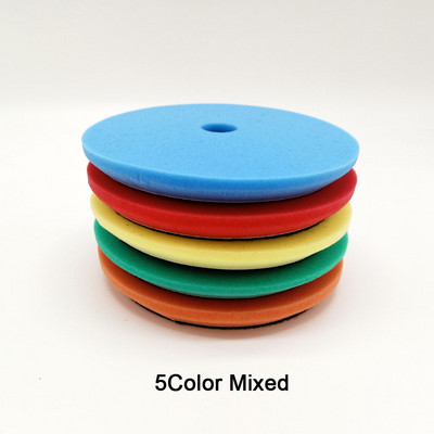 HUTU 5 ιντσών Buffing Pad Auto Car Polishing Wheel Kit Buffer Στίλβωση αυτοκινήτου Λεπτά επίπεδα στιλβωτικά μαξιλάρια αφρού για στιλβωτικό DA/RO