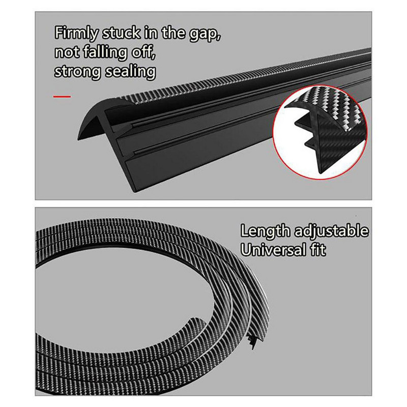 1,6 m „General Motors“ modelio prietaisų skydelio sandariklio lipduko juostelė, vidaus apdaila, guminė automobilio prietaisų skydelio sandarinimo juostelė nuo dulkių