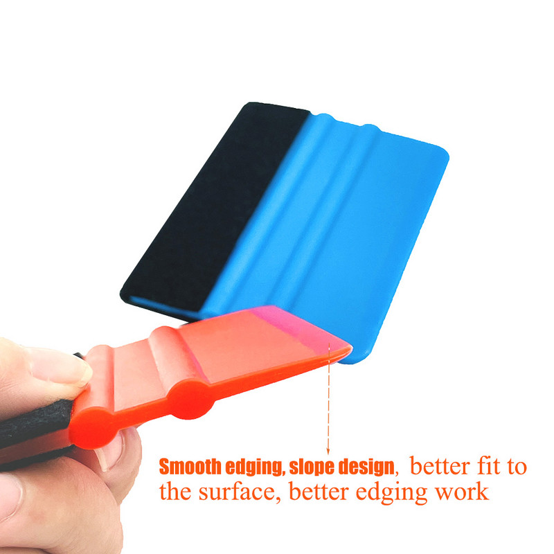 TOFAR Vinil Instalare Instrumente de vopsire Accesorii pentru autocolante pentru mașină Înveliș cu folie de carbon Racletă din pâslă Răzuitoare pentru curățarea geamurilor