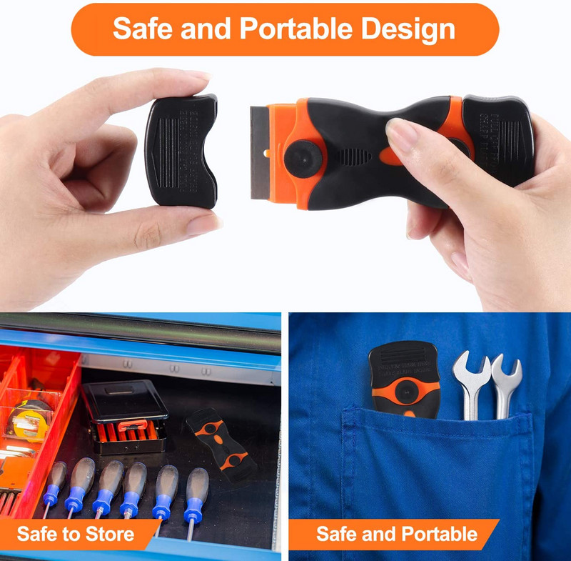 Automātiskais skrāpja asmens rīks Automašīnas logu stikla plīts virsma Vinly plēves uzlīmes uzstādīšana Ton Līmes spraugu tīrītājs Sreen Rakeļa nazis