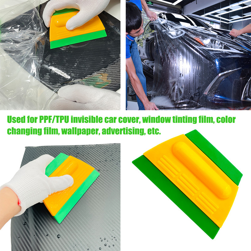 TOFAR Soft Rubber PPF Squeegee for Vinyl Wrap Protection Memb Paint Car Install Scraper Window Tint Tool Αξεσουάρ Auto Clean
