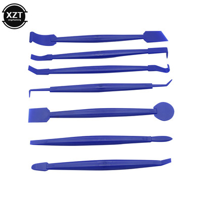 7kom/komplet Vinil za čišćenje prozora od ugljičnih vlakana, skidač leda za automobile, automatski strugač za automobil s alatom za brisanje od filca Omatanje folijom