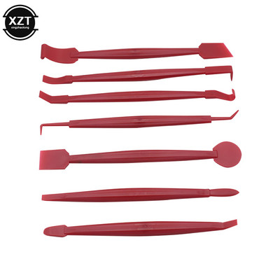 7kom/komplet Vinil za čišćenje prozora od ugljičnih vlakana, skidač leda za automobile, automatski strugač za automobil s alatom za brisanje od filca Omatanje folijom